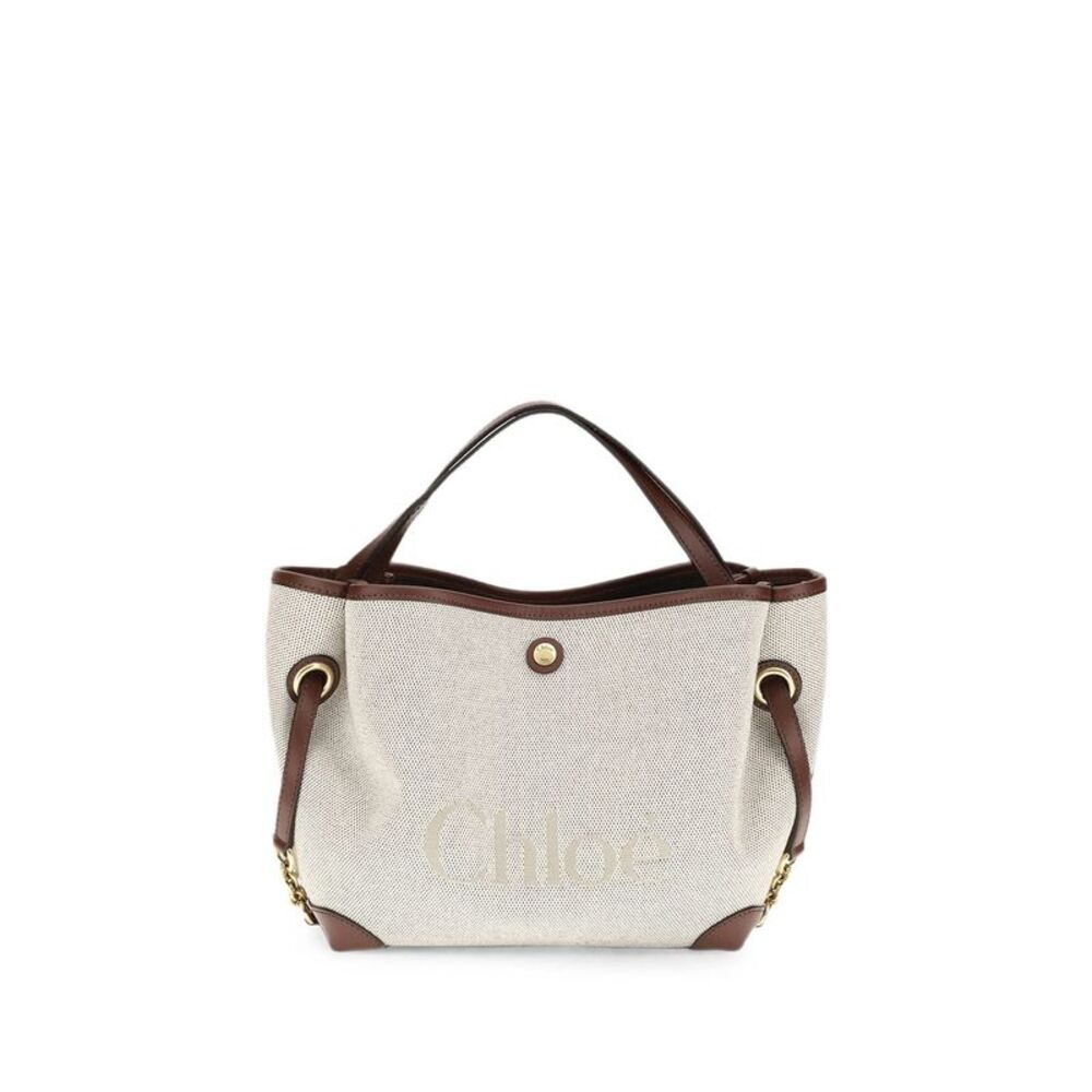 Small Chloé Clover Double Carry Bag In Canvas Women